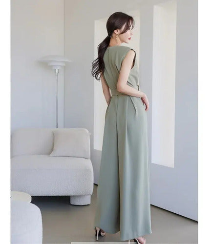 Entero Jumpsuit Mono Fiesta Cóctel Pierna Ancha El 119