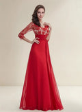 Vestido De Fiesta Largo Gasa Graduación Matrimonio Ep 18 Rojo 8