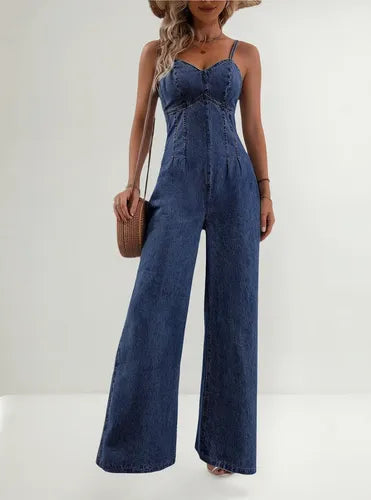 Entero Jumpsuit Mono Mezclilla Jeans Denim El 224