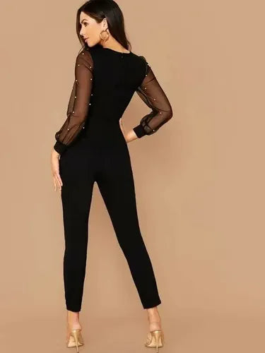 Entero Jumpsuit Mono Negro Fiesta  El 54