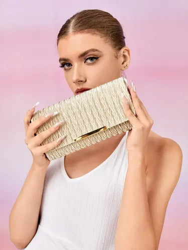 Cartera Fiesta Coctel Día Noche Clutch Mano Ct 10