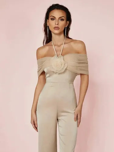 Entero Jumpsuit Mono Cuello Halter Fiesta  El 73