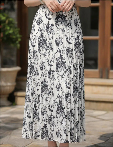 Vestido Plisado Coctel Fiesta Va 437 Blanco M