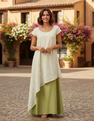 Vestido Bohemia Amplio Largo Vd 51