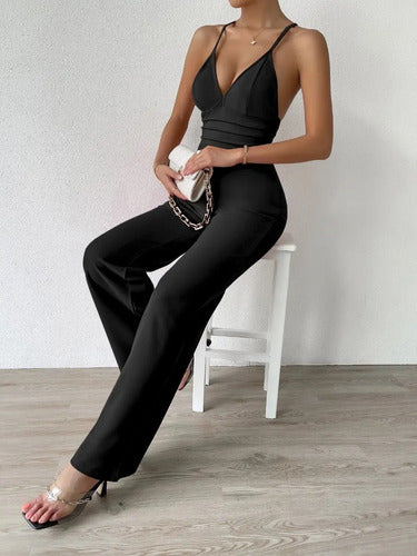 Entero Jumpsuit Mono Fiesta Espalda Descubierta El 105