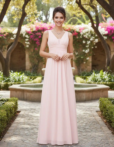 Vestido Fiesta Largo Gasa Ep 146