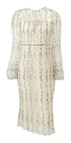 Vestido De Fiesta Novia Civil Mangas Va 461