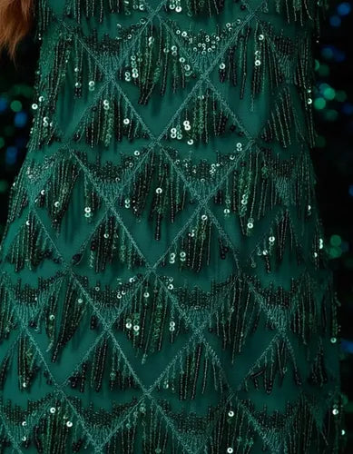 Vestido Delpilar Mujer Corto Lentejuelas Fiesta