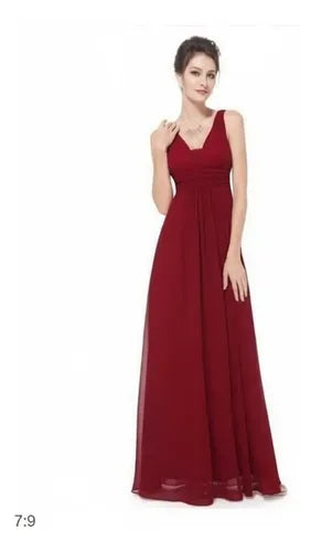 Vestido Fiesta Largo Gasa Ep 146