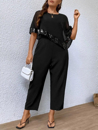 Entero Jumpsuit Mono Talla Grande Fiesta Vg 288