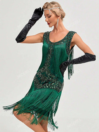 Vestido De Baile Retro Gatsby, Años 20 Charleston  Va 610