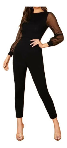 Entero Jumpsuit Mono Negro Fiesta  El 54