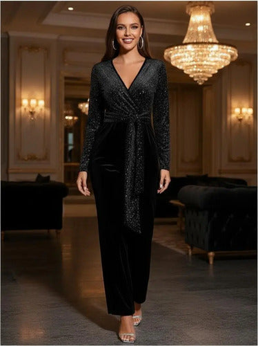 Entero Jumpsuit Mono Fiesta Terciopelo El 160