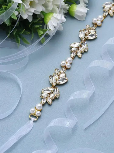 Cinturón Cinturones De Novia Con Diseño Nuevos Cn 01 Blanco Única