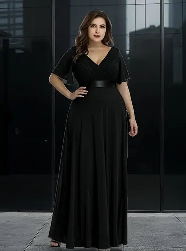 Vestido Fiesta Largo Graduación Talla Grande Ep 16