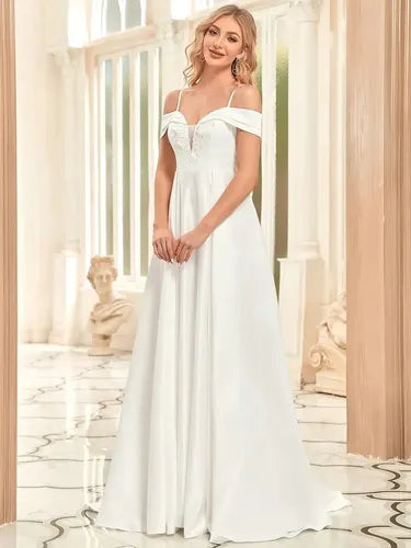 Vestido Novia Marfil Satén Delpilar Ne 25