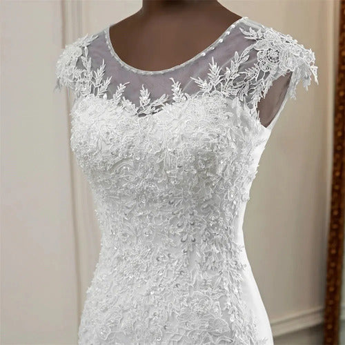 Vestido Novia Marfil Sirena Corset Delpilar Np 07