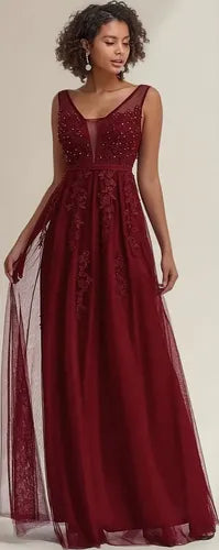 Vestido Fiesta Largo Matrimonio Graduación Dama Honor Ep 195