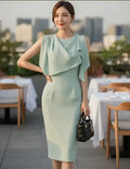 Vestido Elegante Tubo Ajustado Coctel Fiesta Va 438 Verde L