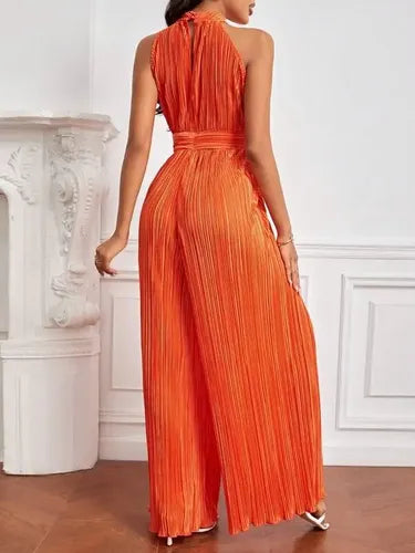 Entero Jumpsuit Mono Fiesta Cuello Halter Plisado El 205