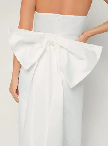 Vestido Formal Novia Civil Blanco Mujer Nc 10