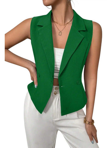 Blazer Chaleco Gillette Mujer Bolero Bb 47