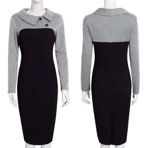 Vestido Formal Bodycon Ajustado Coctel Va 160 Negro L