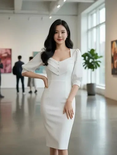 Vestido Formal Blanco Novia Civil Cóctel Hq 19