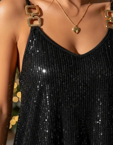 Vestido Fiesta Hombros Descubiertos Lentejuelas Vl 70