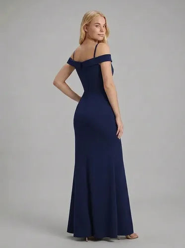 Vestido largo corte sirena para graduación