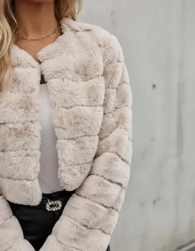 Bolero Corto Piel Fiesta Chaqueta Capa Bb 44