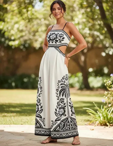 Entero Jumpsuit Mono Fiesta Estampado El 139