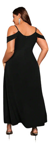 Vestido Fiesta Talla Grande Dama De Honor Graduación Vg 134
