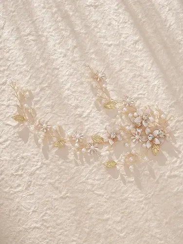 Pinche Traba Horquilla Novia Peine Tiara Hn 12 Dorado