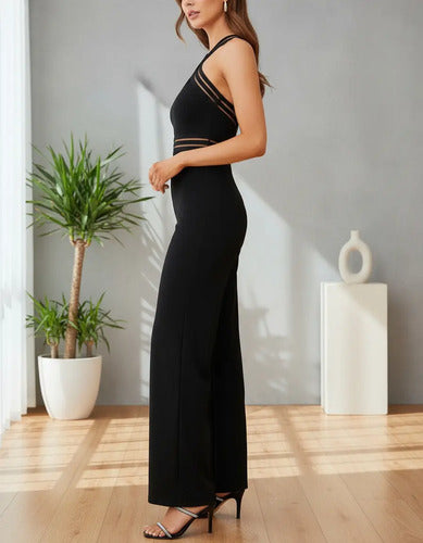 Entero Jumpsuit Mono Negro Fiesta  El 129
