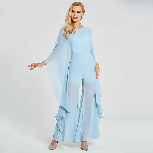 Vestido Entero Jumpsuit Fiesta Gasa Ep 209 Agua 8