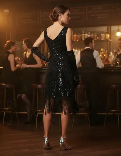 Vestido Fiesta Baile Retro Años 20 Charlestón Gatsby Va 615