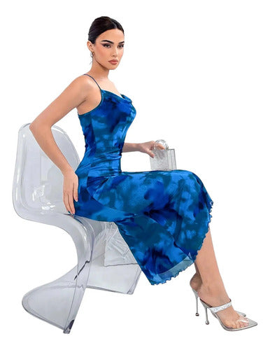 Vestido Mujer Sexy Ajustado Estampado Va 620