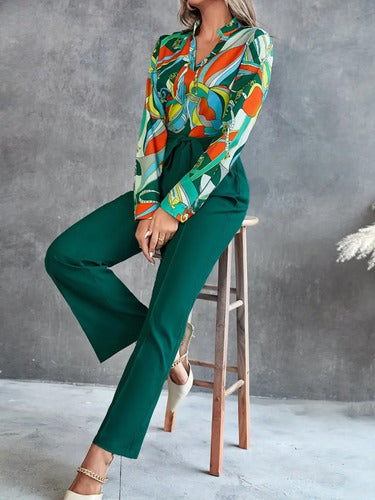 Entero Jumpsuit Mono Fiesta Estampado El 139