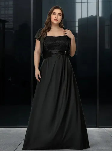 Vestido Fiesta Largo Con Bolero Talla Grande Ep 175