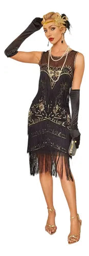 Vestido De Baile Retro Gatsby, Años 20 Charleston  Va 610