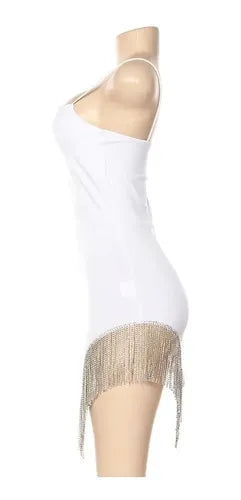 Vestido Fiesta Corto Ajustado Sexy Bodycon Tirantes Va 424 Negro M