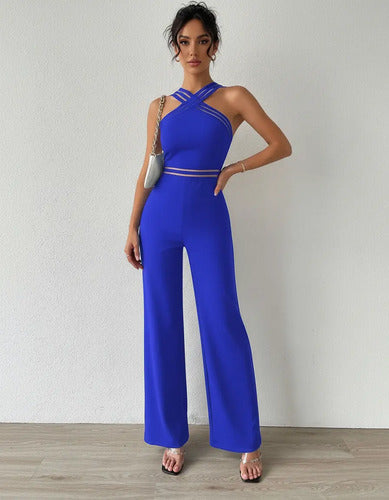 Entero Jumpsuit Mono Negro Fiesta  El 129