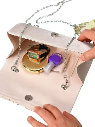 Cartera Fiesta Coctel Día Noche Clutch Mano Ct 11