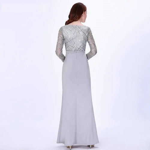 Vestidos Fiesta Madrina Noche Largo Talla Ep 164
