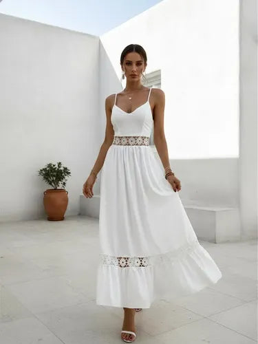 Vestido De Tirantes Bohemio Forrado  Va 555