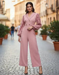Entero Jumpsuit Mono Fiesta Manga Farol El 189 Rosa L