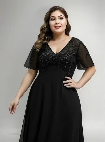 Vestido Fiesta Largo Graduación Gala Talla Grande Ep 129
