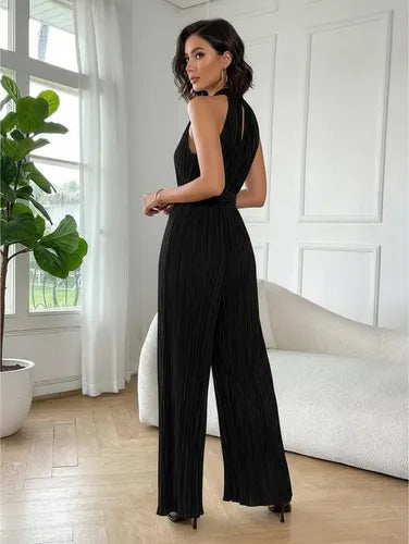 Entero Jumpsuit Mono Fiesta Cuello Halter Plisado El 205