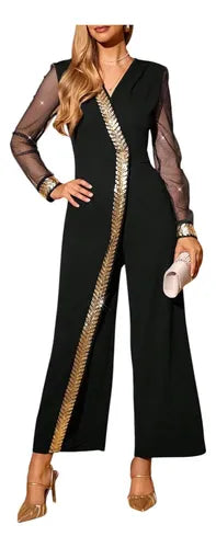 Entero Jumpsuit Mono Fiesta Lentejuela El 212